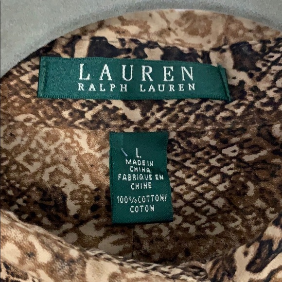 Ralph Lauren snake print blouse - Picture 3 of 3